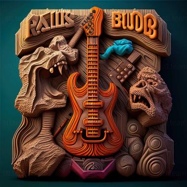 3D model Guitar Hero Encore Rocks the 80s game (STL)